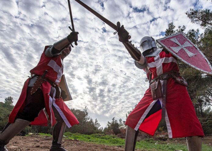 Photo by M. Heller - The Medieval Rose swordfighters
