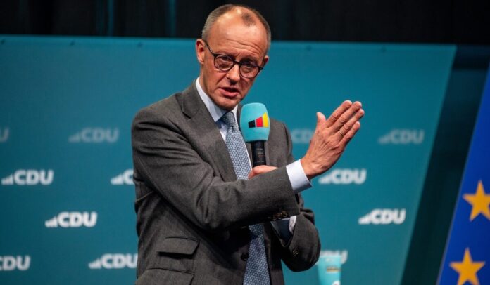 Flensburg,,Germany,,Jan.,20,,2025,Cdu,Federal,Election,Campaign,With