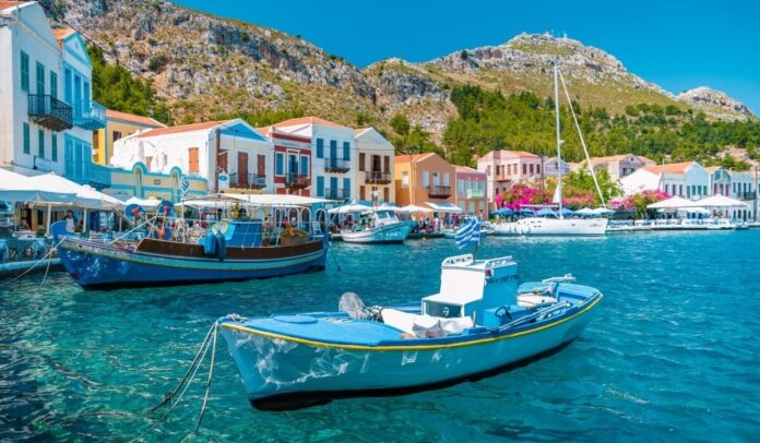 Kastellorizo,Island,(megisti,meis),,Greece,July,2018,,Sunny,Day,At,The